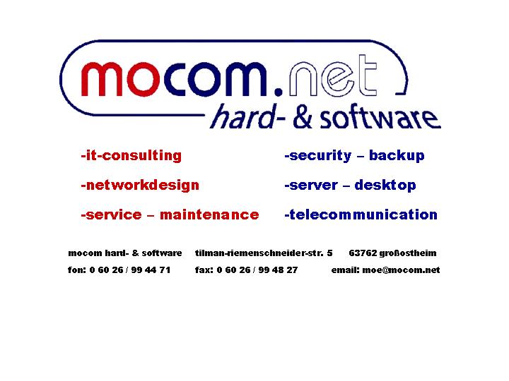 mocom hard- & software